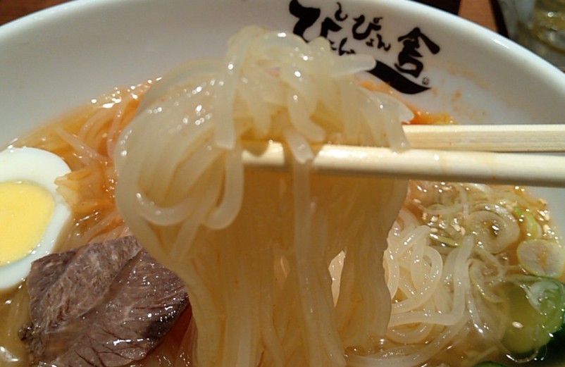 中辛で頂く盛岡冷麺