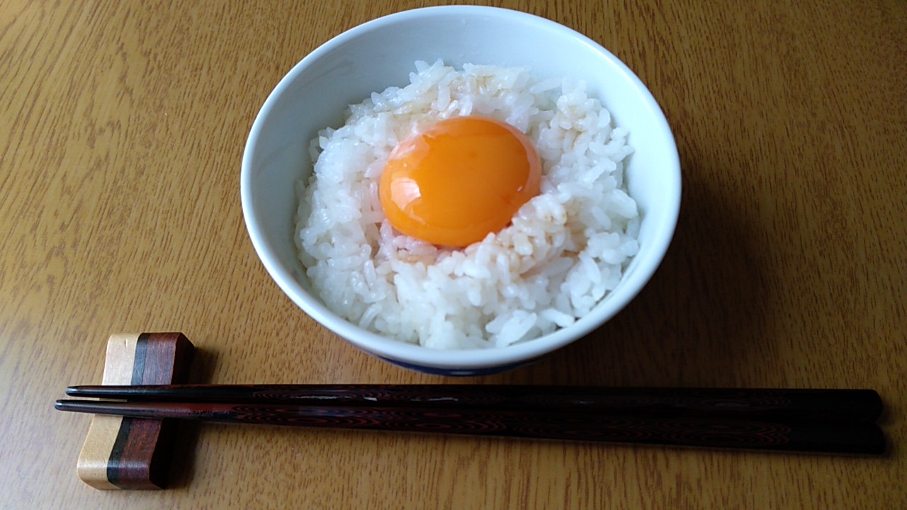 卵かけご飯の基本スタイル